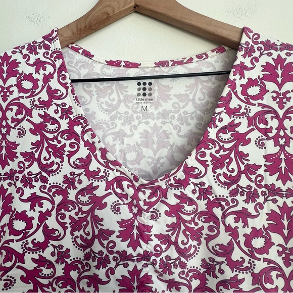 Title Nine Daring Diamalete Dress A-Line Bodycon Stretch Medium Pink floral - Picture 6 of 11
